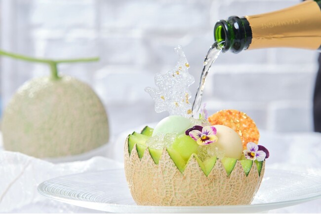 大人の贅沢メロンソーダ　スパークリングワイン1本付（オプション）