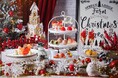 サンタやスノーマン・トナカイ・ツリーなどクリスマスモチーフを取り入れたホリデースイーツ『ハピネスクリスマス アフタヌーンティー』