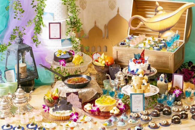 魔法のランプや宮殿 夜空をイメージしたケーキが食べ放題 アラジンと魔法のランプ デザートブッフェ 開催 ベストブライダルのプレスリリース