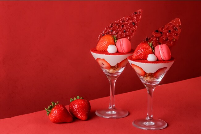 和三盆と苺のはんなりパフェ 和三盆と苺のはんなりパフェ