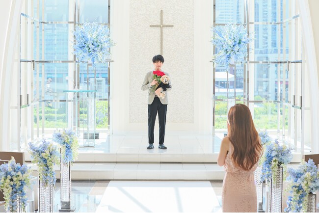 愛犬と一緒に行うチャペルプロポーズイメージ 愛犬と一緒に行うチャペルプロポーズイメージ