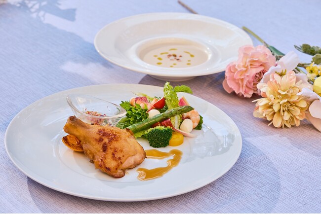 ▲ランチセットイメージ(バーベキューチキン) ▲ランチセットイメージ(バーベキューチキン)