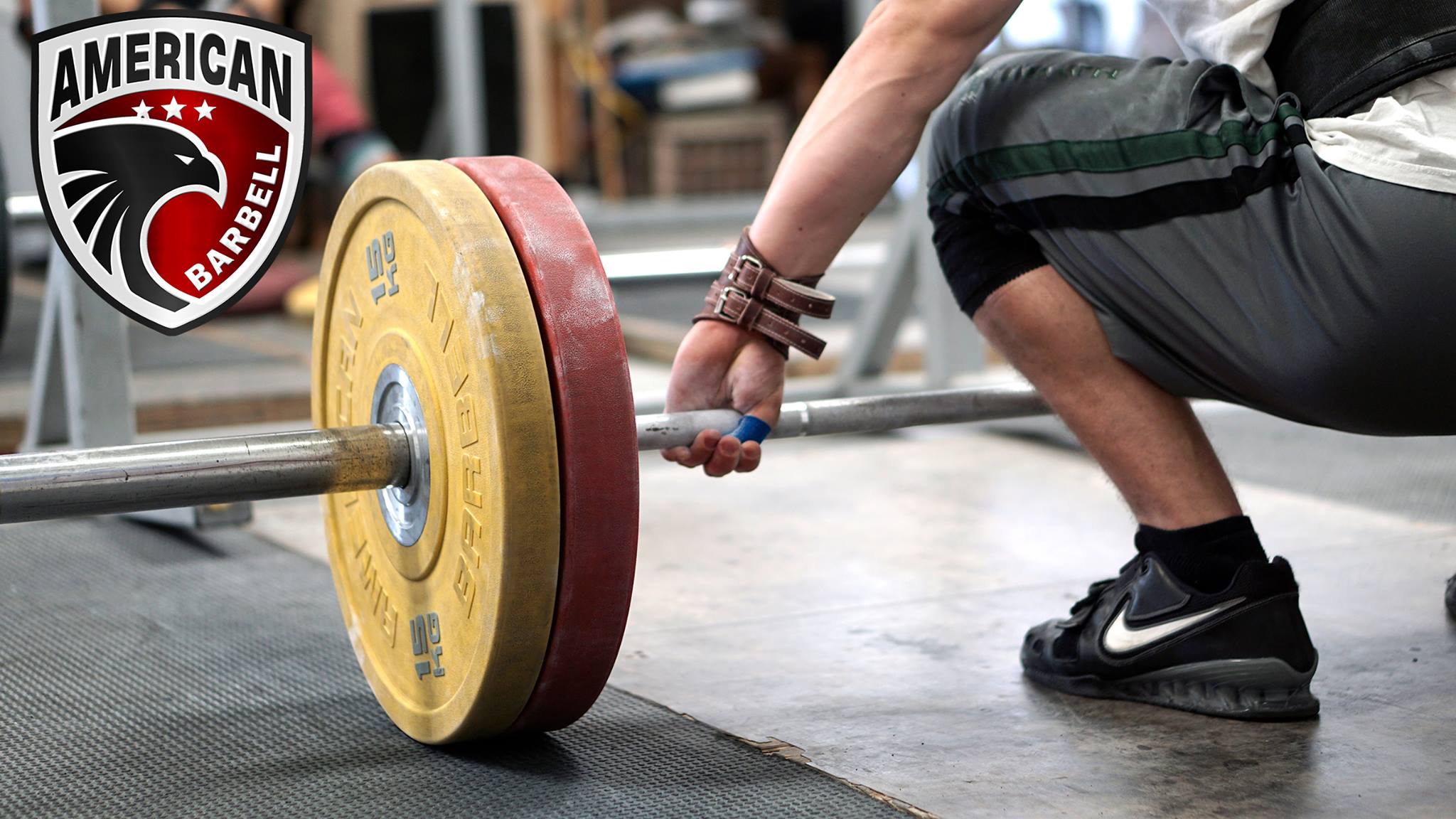 バーは American Barbell トレーニングバー バーベル シャフト ブッシング