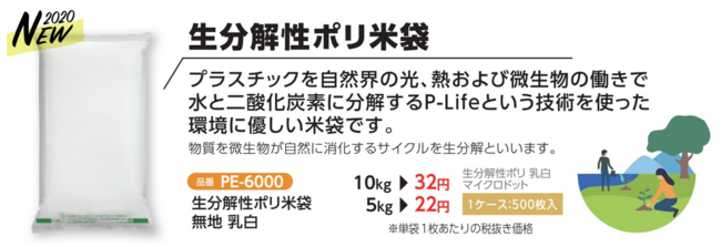 米袋のマルタカ】環境に配慮した「バイオマス」および「生分解性」素材