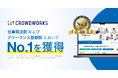 クラウドワークス、第三者機関の比較調査において「仕事発注数」「フリーランス登録数」でNo.1を獲得