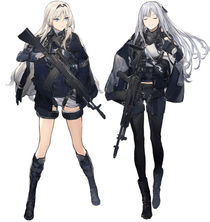 ▲「反逆小隊」の「AN-94」(右)と「AK-12」(左)