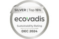 持続可能性におけるリーダーシップの証し「EcoVadis」格付けで90パーセンタイルの銀賞を獲得