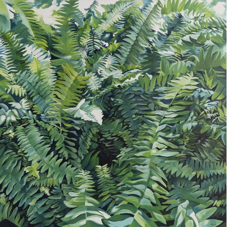 Lorigine du monde ,2021, oil on canvas, 120x120cm, (C)︎Marina Le Gall