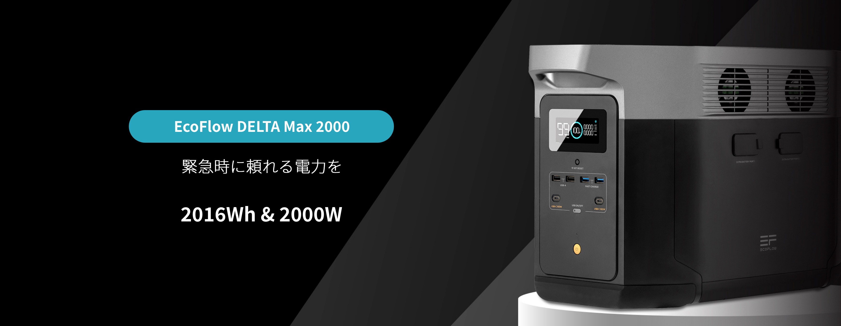 エコフローポータル電源 DELTA Max 2000