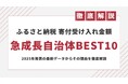 ふるさと納税で寄附金額を伸ばした自治体BEST10を発表|2025年最新データ