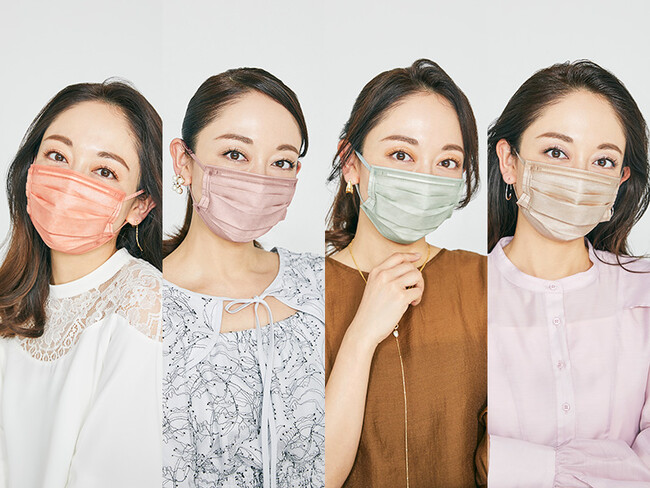 3児の母でモデル・竹村美貴さんが監修したカラーマスク! イエベもブルベも似合う4色 計28枚入りが1000円ちょっと!! 3児の母でモデル・竹村美貴さんが監修したカラーマスク! イエベもブルベも似合う4色 計28枚入りが1000円ちょっと!!