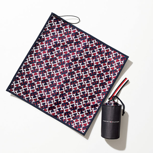 TOMMY HILFIGER［トミー ヒルフィガー］ 保冷保温機能つき ペットボトルホルダー＆大判クロス 『sweet』2022年12月号増刊付録