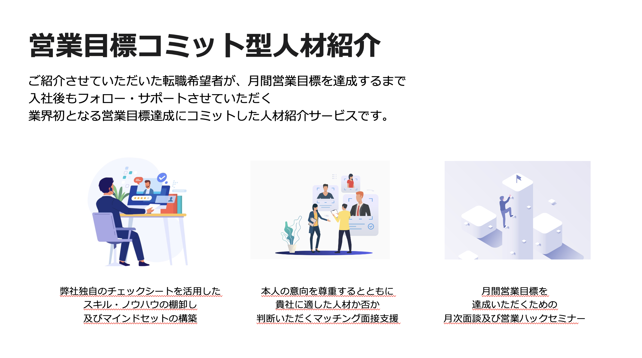 売上目標コミット型人材紹介事業を開始 業界初の営業目標 達成時までサポート支援を行う人材紹介事業をスタートいたしました 株式会社営業ハックのプレスリリース