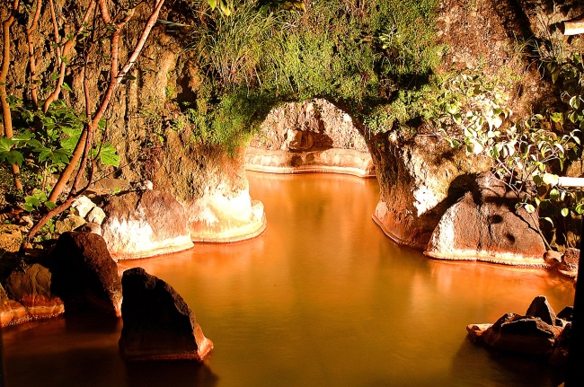 「大洞窟の宿 湯楽亭」の洞窟温泉