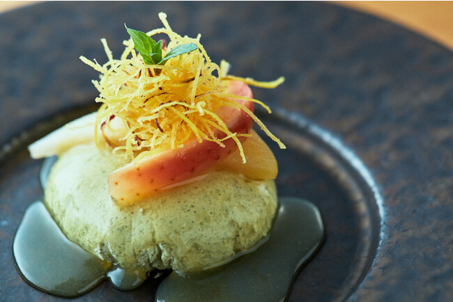 【デザート】緑茶とクリームチーズのスイートポテトムース