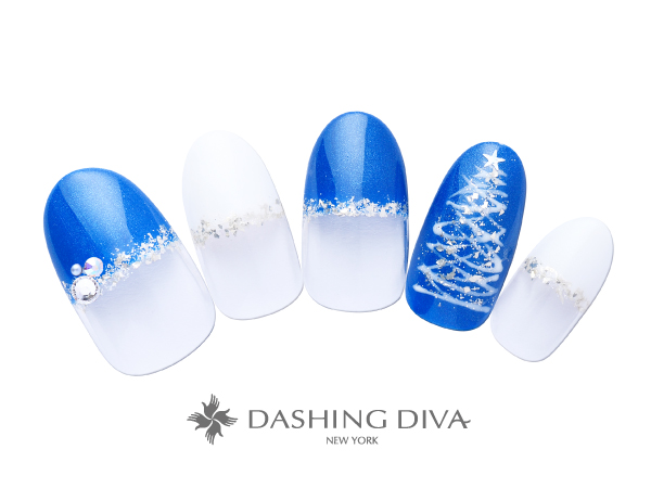 【ツリーアートが華やかなストレートフレンチ】