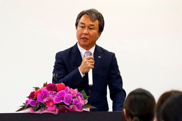 ▲代表取締役社長・佐藤朋也