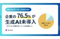 デイトラ、企業の生成AI導入に関して独自調査を実施、企業の76.5%が生成AI未導入という結果に。