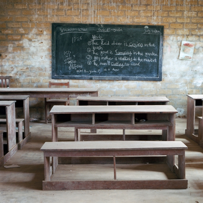 エボラ危機で閉鎖されていた学校 ©Save the Children