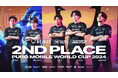 プロeスポーツチームの「REJECT」のPUBG MOBILE部門が公式世界大会『PUBG MOBILE WORLD CUP 2024』で準優勝！