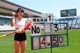 アットホーム所属 女子棒高跳・諸田実咲選手が4m50の日本記録を樹立しました