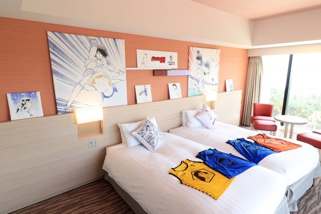 キャプテン翼 Solum をテーマにした客室販売 アートデリパネル展示会開催 東京ベイ東急ホテル Cnet Japan
