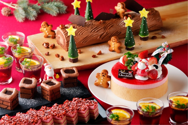 サンタさんの帽子 のケーキも 一日限定ケーキバイキングで一足早いクリスマス 株式会社東急ホテルズのプレスリリース