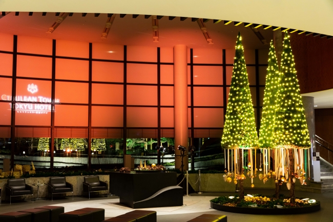 2018年　セルリアンタワー東急ホテルクリスマス装飾イメージ