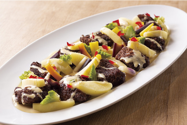 タラのパネソテーココア風味 シードルのクリームソース