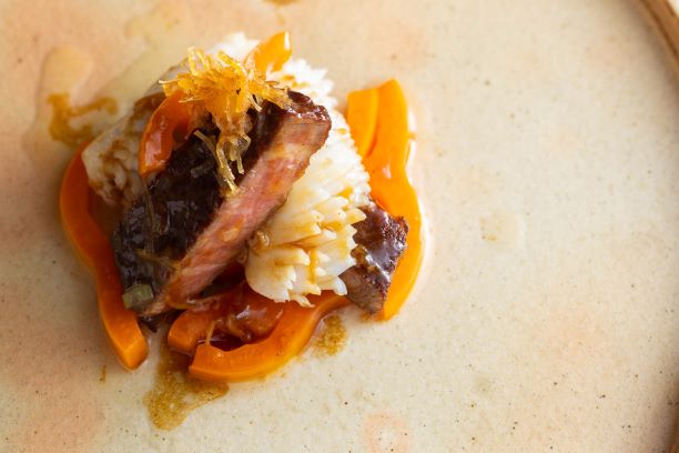 長沼ファーム“馬追和牛”フィレのXO醤炒め