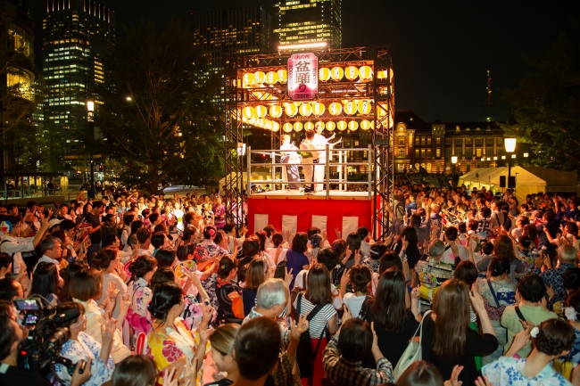 参考　東京丸の内盆踊り2018風景