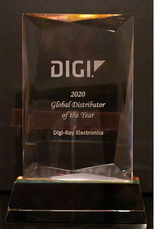 Digi-Key ElectronicsはDigi Internationalの年間グローバルディストリビュータ賞を4年連続で受賞しました。 