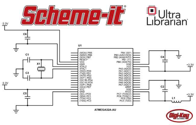 Digi-Key ElectronicsのScheme-itツールは新たにUltra Librarianのシンボルを統合したほか、 カスタムシンボルエディタ、回路図への数式追加機能も提供します。