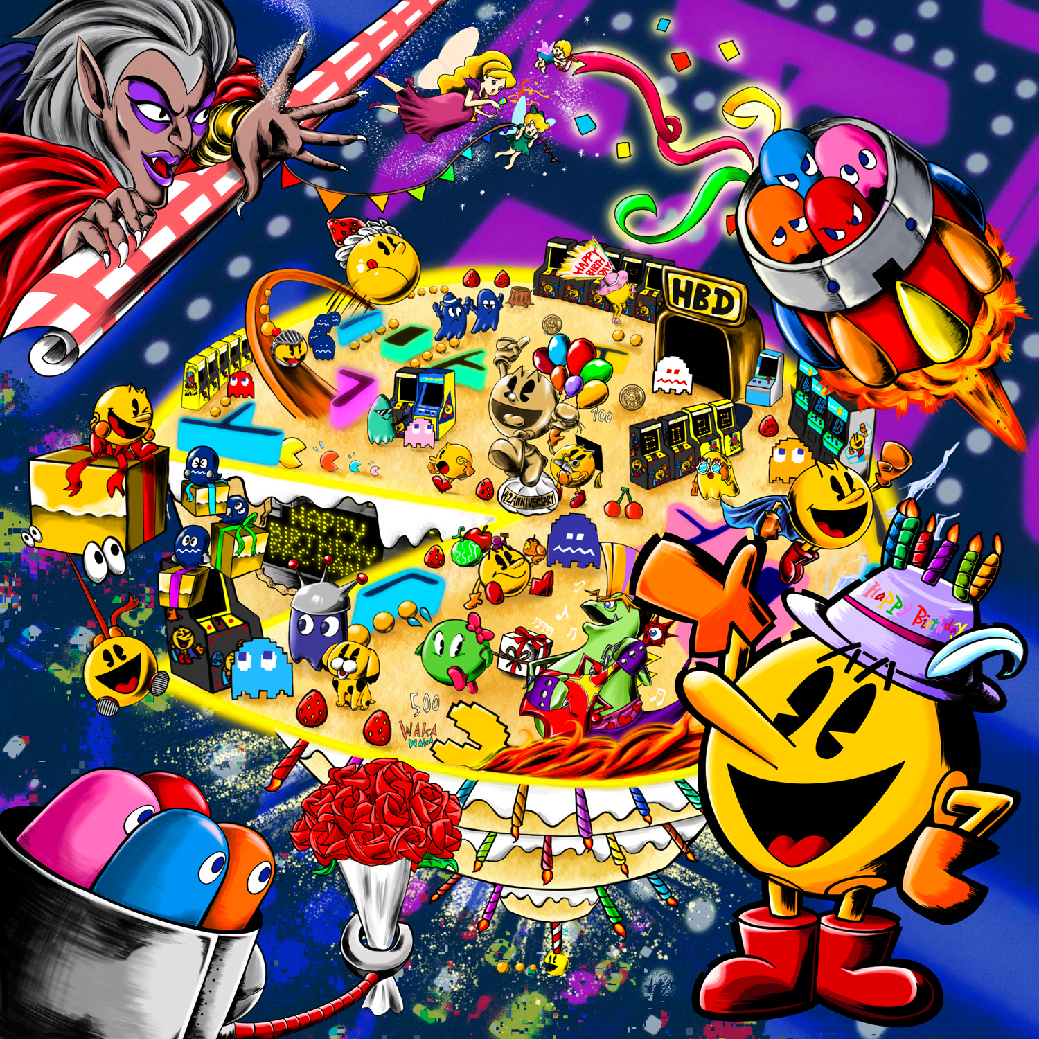 パックマン 42回目のお誕生日 新テーマソング We Are Pac Man Mvを公開 フォートナイト とのコラボも決定 株式会社バンダイナムコエンターテインメントのプレスリリース