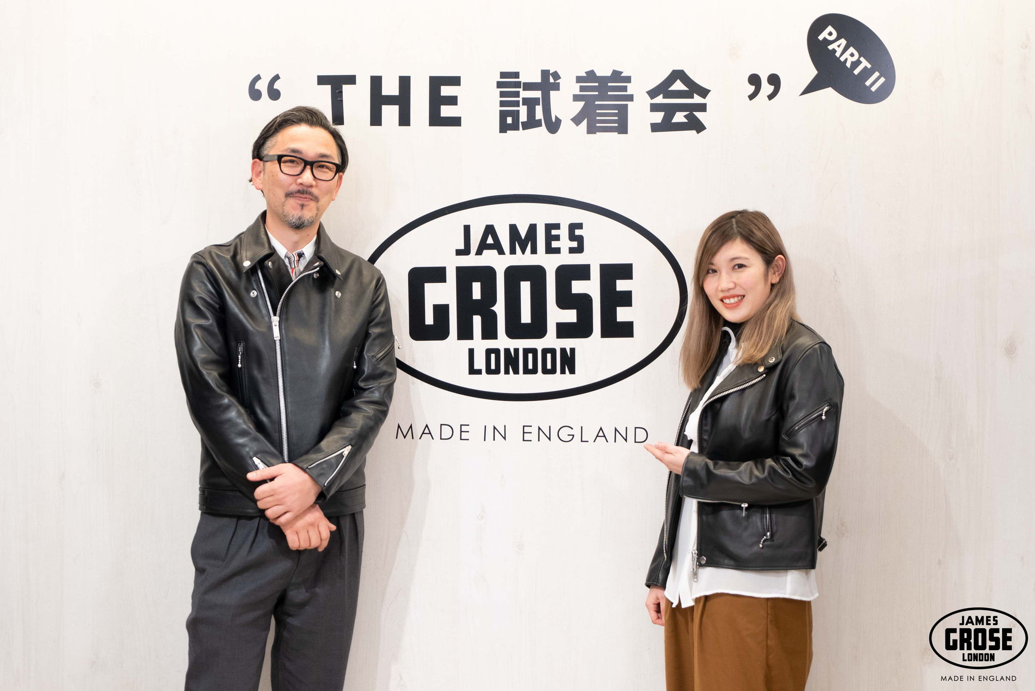 JAMES GROSEジェームスグロース シングルライダースジャケット 40-