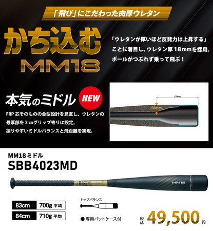 海外正規品激安通販 SSK MM18 ミドルバランス 83cm 700g 新品未使用品