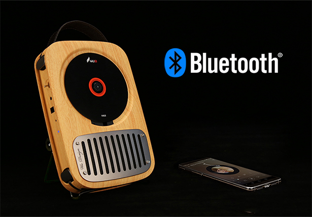 眠ったままのcdを再び 蓄音機風の音色が優しい レトロなcdプレーヤー Bluetoothスピーカー Single 鑫三海株式会社のプレスリリース