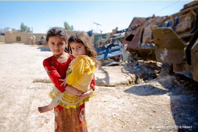 アフガニスタン南部の子どもたち。(2018年3月14日撮影) © UNICEF_UN0202778_Hibbert