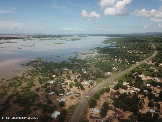 リロングェの被害の様子。(2019年3月11日撮影) © UNICEF_UN0287598_Juskauskas