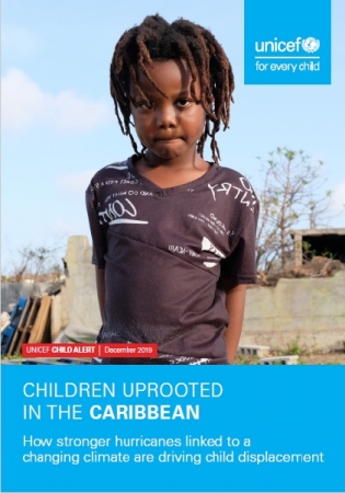 ユニセフの報告書『ふるさとを奪われたカリブ海の子ども：気候変動にともなうハリケーンの強大化によって避難する子どもたち』