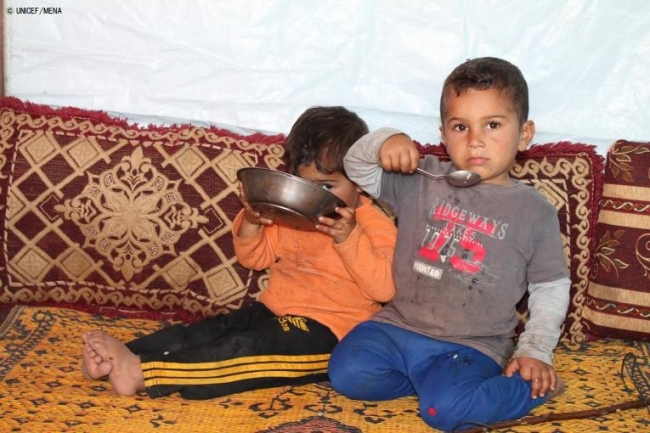 Covid-19の影響が続き、中東・北アフリカ地域を襲う食糧危機が悪化する可能性が高まっている。© UNICEF_MENA