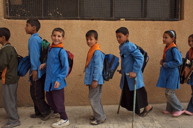 学校に通う子どもたち（シリア）©NYHQ2007/0745/Shehzad Noorani
