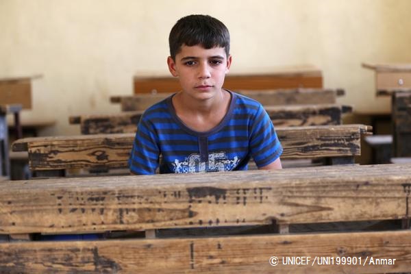 イラクの少年。※本文との直接の関係はありません。© UNICEF_UNI199901_Anmar