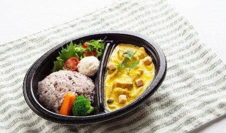 大豆ミートとかぼちゃのシチュー弁当