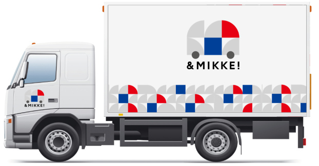 「&MIKKE!」ロゴの 車両イメージ