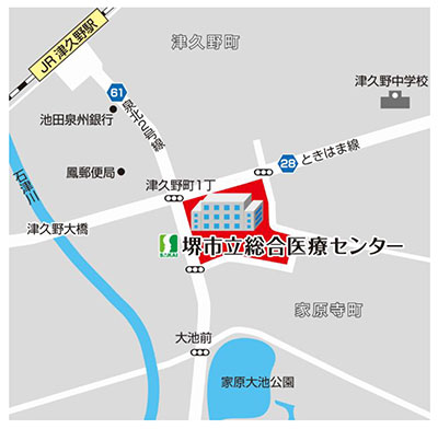 堺市立総合医療センター地図