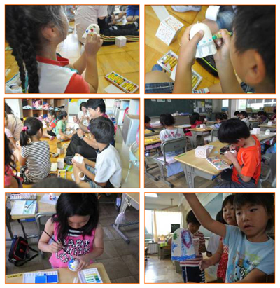 風鈴お絵かき風景