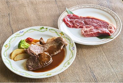 「米国産　サーロインステーキ＆ 豪州産 フィレステーキ」