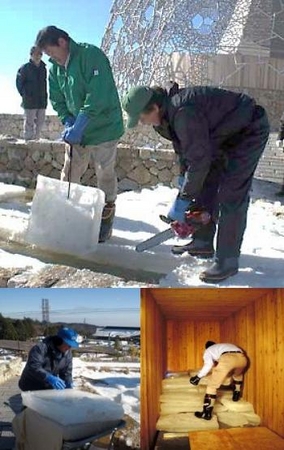 ※過去に「氷の切り出し」を行った際の様子