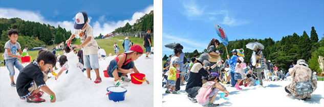 「真夏の雪まつり」 開催時の様子